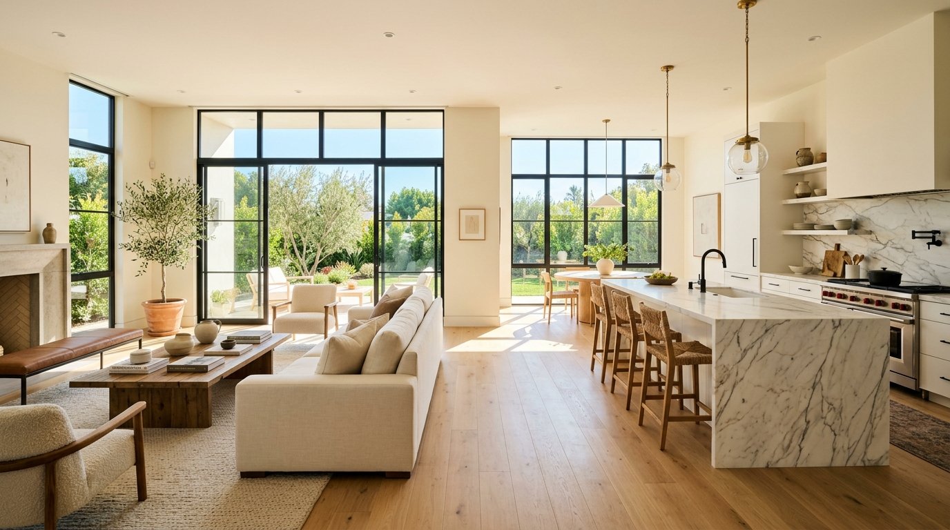 Pristine luxury California home cleaned by VB Services