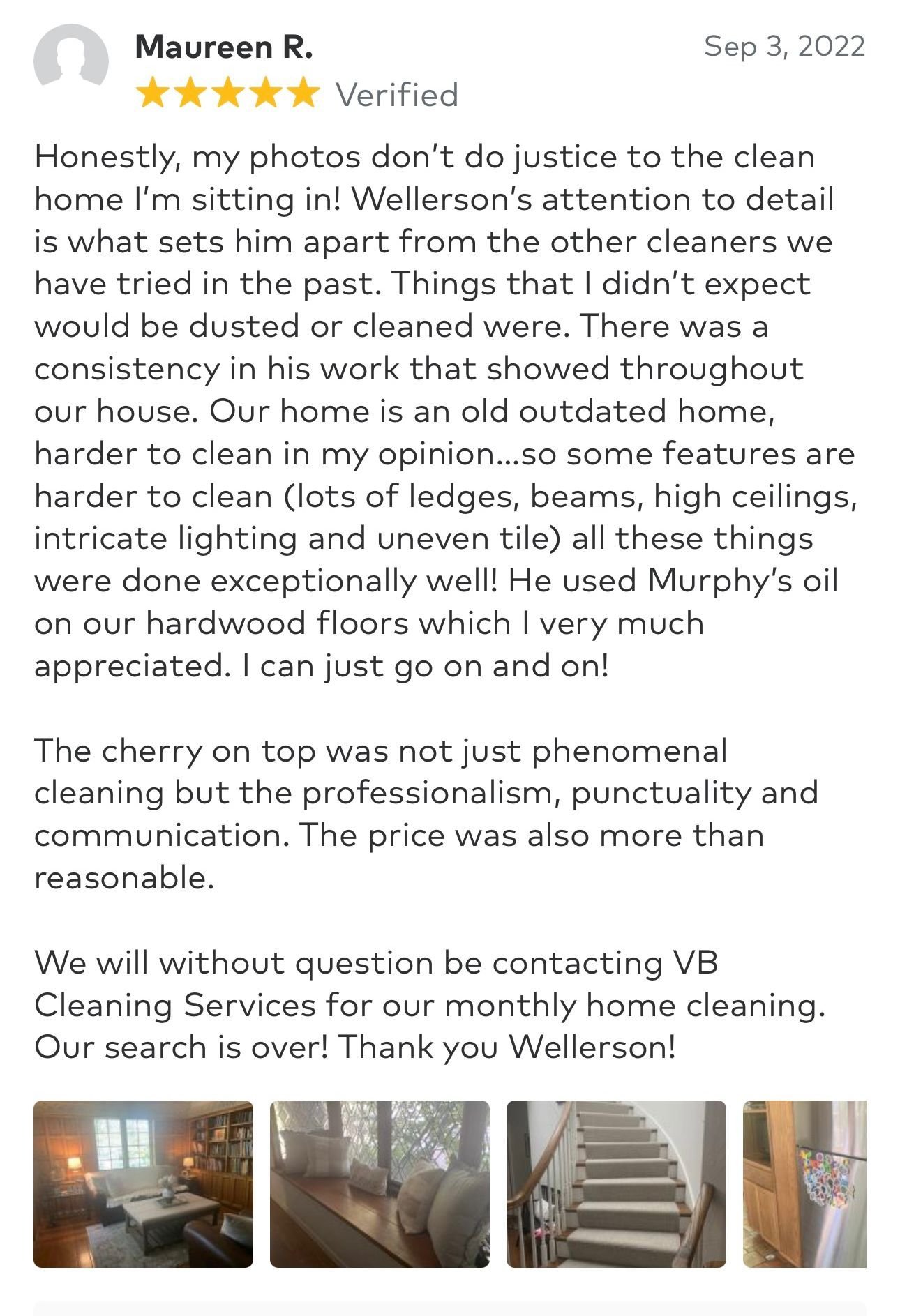 Client review message 2